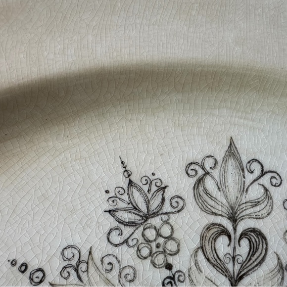 Vintage Wood & Sons “Boutique” Alpine White Ironstone Oval Platter - England - Picture 5 of 13